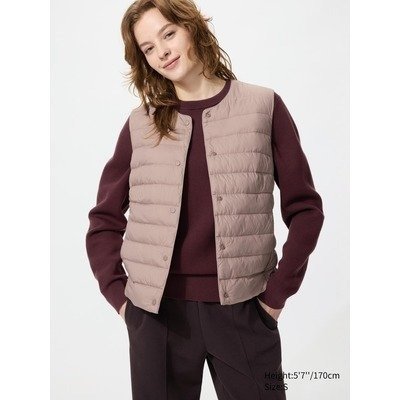 UNIQLO PUFFERTECH薄款保暖背心 粉色|女款S|1件