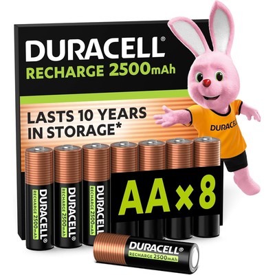 Duracell 金霸王 AA 5号可充电电池 2500mAh 8节装