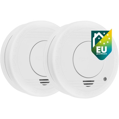Smartwares家用烟雾报警器两只装8€,85分贝,含电池