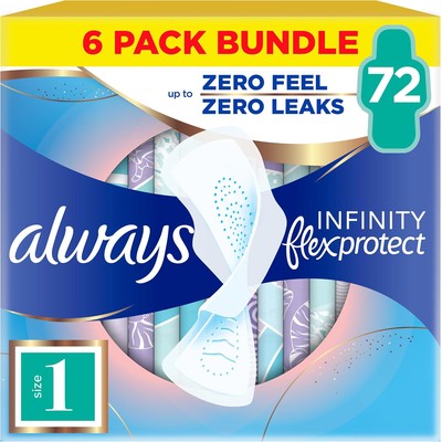 Always Infinity FlexProtect 卫生巾 1号日用 12片×6包