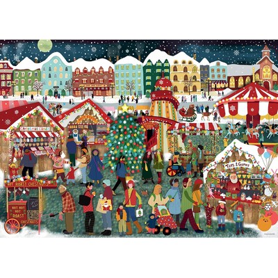 Ravensburger 睿思 圣诞市集 1000片拼图