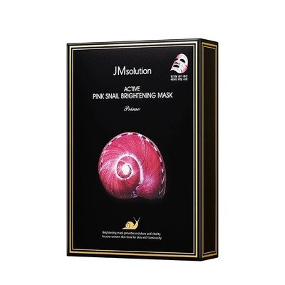 JMsolution粉色蜗牛提亮面膜10片