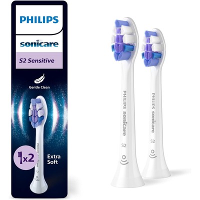 Philips 飞利浦 Sonicare S2 Sensitive 敏感型替换刷头 2支装 HX6052/87