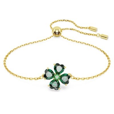 Swarovski Idyllia绿色四叶草手链(1件)