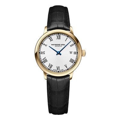 Raymond Weil Toccata白盘金壳女表 5985-PC-00359