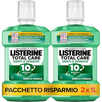 LISTERINE 李施德林 Total Care 全效护齿护龈漱口水(1L×2瓶)
