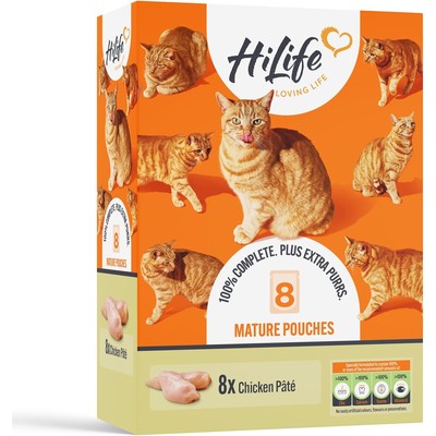 HiLife 老年猫全价湿粮 鸡肉冻 无谷配方