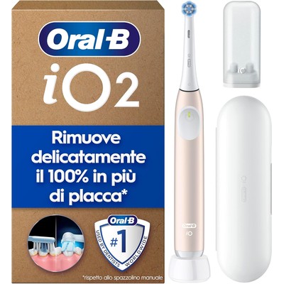 Oral-B 欧乐B iO2 电动牙刷(粉色,含 1 个刷头 + 旅行盒)