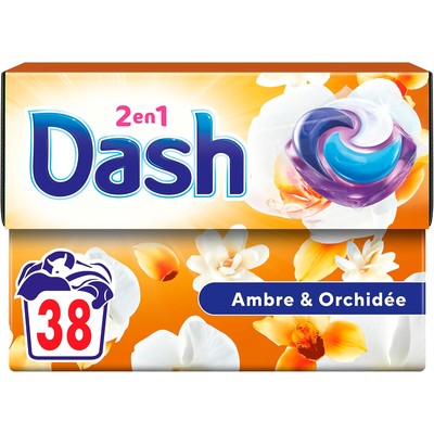 Dash 二合一洗衣凝珠 琥珀兰花香 38 颗