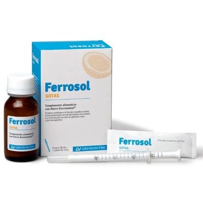 Ferrosol 铁滴剂30ml+冲剂1包1.9g