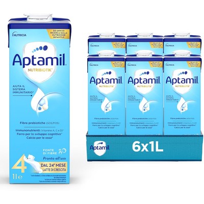爱他美 Aptamil 4段 液体成长奶 1L×6盒
