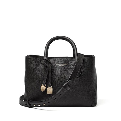 Midi London Tote 经典黑荔枝纹