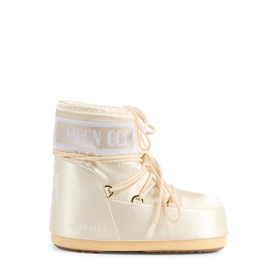 MOON BOOT MB ICON LOW PEARLY 棉混纺踝靴 黄色