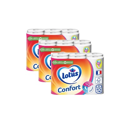 Lotus 舒适双层白色卫生纸 36卷