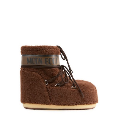 MOON BOOT Fleece 低筒踝靴 棕色