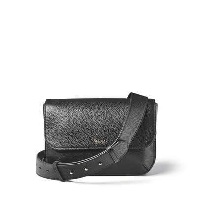 Ella Grande Crossbody 经典黑荔枝纹