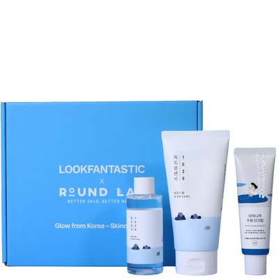 Round Lab护肤三件套(洁面150ml+水100ml+防晒50ml)