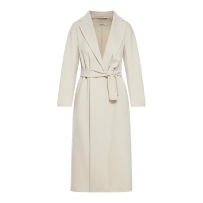 'S Max Mara Esturia 羊毛大衣 米色 36/38 IT