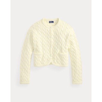 Ralph Lauren 女款奶油色麻花开衫