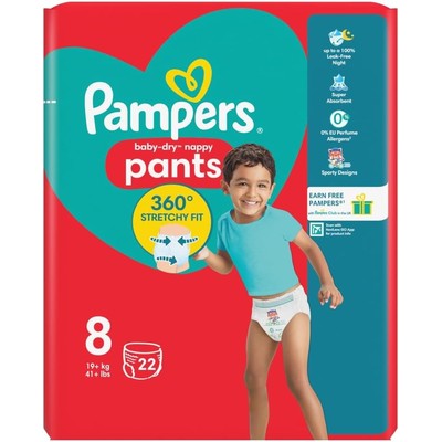 帮宝适 Baby-Dry 拉拉裤 8 号 22 条(19kg+)