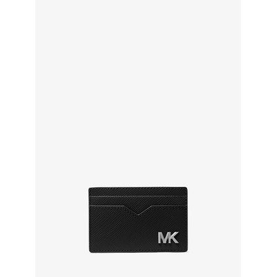 Michael Kors Edison黑色Saffiano卡包