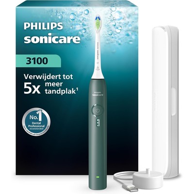 飞利浦Sonicare 3000系列声波电动牙刷森林绿40€,压力感应