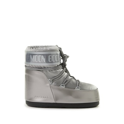 MOON BOOT Icon Low Glance 低筒靴 银色
