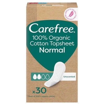 Carefree Organic Cotton 无香型护垫30片