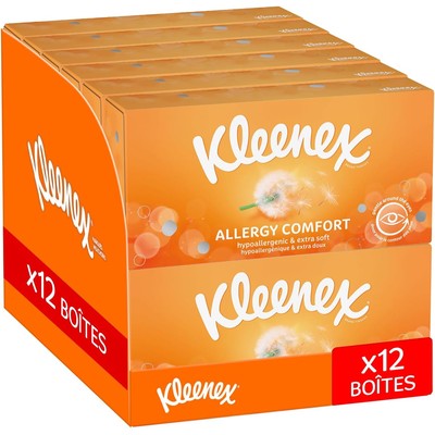 舒洁 Kleenex Allergy Comfort 面巾纸 12 盒(56 抽/盒)
