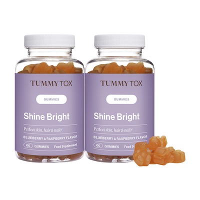 Shine Bright美容软糖双盒 2×60粒/2×140.4g
