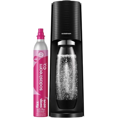 SodaStream TERRA 气泡水机 黑色 含60L快接气瓶+1个水瓶