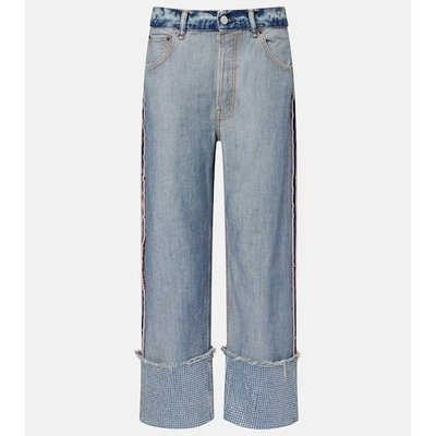 Acne Studios Deconstructed 装饰直筒牛仔裤｜1件
