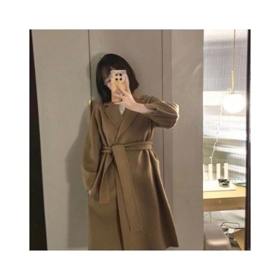 S Max Mara女款Arona米色初剪羊毛大衣|P00693730|1件