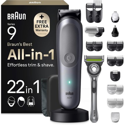 博朗 Braun Series 9 全能理容套装 AIO9545(22 合 1,灰色)