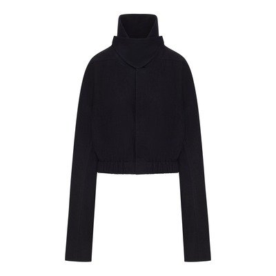 Rick Owens 棉羊毛混纺短夹克 黑色|尺码38