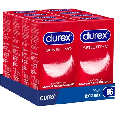 Durex 杜蕾斯 Sensitivo Suave 超薄敏感安全套（12 只×8 盒，共 96 只）