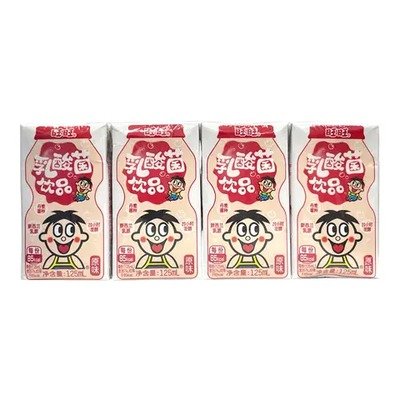 旺旺原味乳酸菌饮品 125ml×4盒