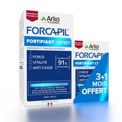Arkopharma FORCAPIL 发肤甲胶囊 180粒+赠60粒