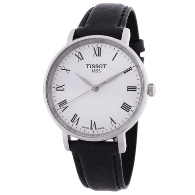 Tissot Everytime银盘皮带女表 T1432101603300