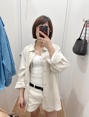 亚麻棉混纺外套
