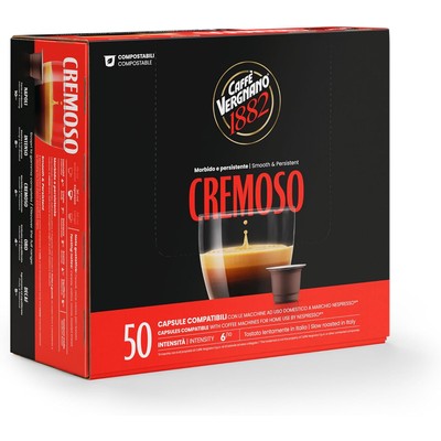 Caffè Vergnano 1882 Nespresso兼容咖啡胶囊 Cremoso 50颗