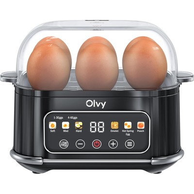 Olvy 6合1 电子煮蛋器（LCD定时显示，可做溏心蛋、水波蛋、蛋卷）