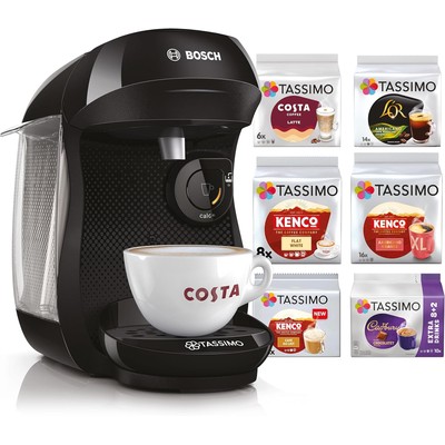 Tassimo Happy 胶囊咖啡机 TAS102 黑色(含70杯饮品)