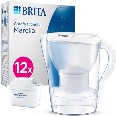 碧然德 BRITA Marella 滤水壶 + 12枚 MAXTRA Pure Performance 滤芯