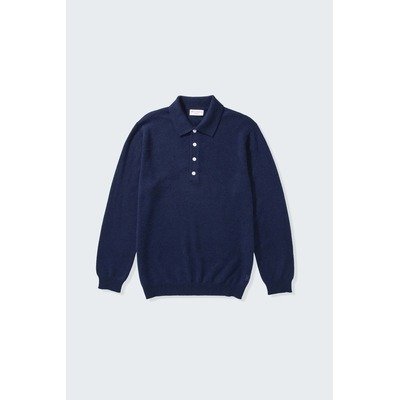 Cosmos色男士羊绒长袖Polo S/M/L/2XL