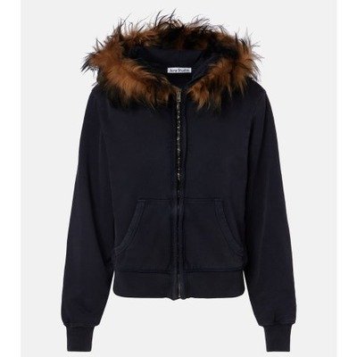 Acne Studios 羊羔绒拼接连帽卫衣