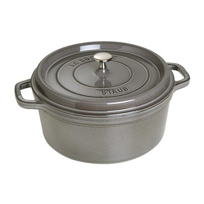 Staub La Cocotte石墨灰28cm铸铁锅
