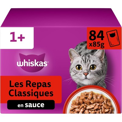 伟嘉 Whiskas 成猫湿粮酱汁包 84袋×85g