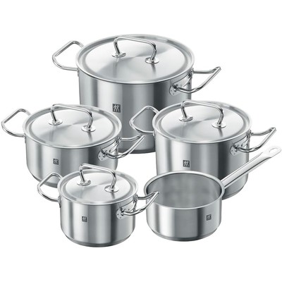 双立人 ZWILLING Twin Classic 不锈钢锅具 5 件套(电磁炉可用)