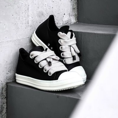 Rick Owens DRKSHDW Jumbolace 粗绳带运动鞋